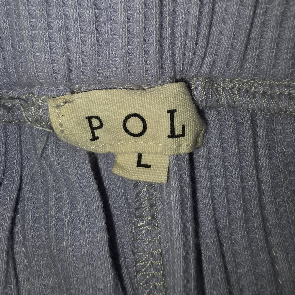POL Light Blue Shorts with Lace Trim - Picture 3 of 3